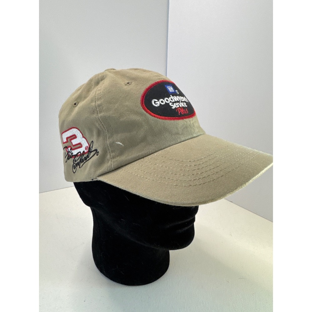 Dale Earnhardt NASCAR Hat Chase Authentics Goodwrench Service Khaki Snapback